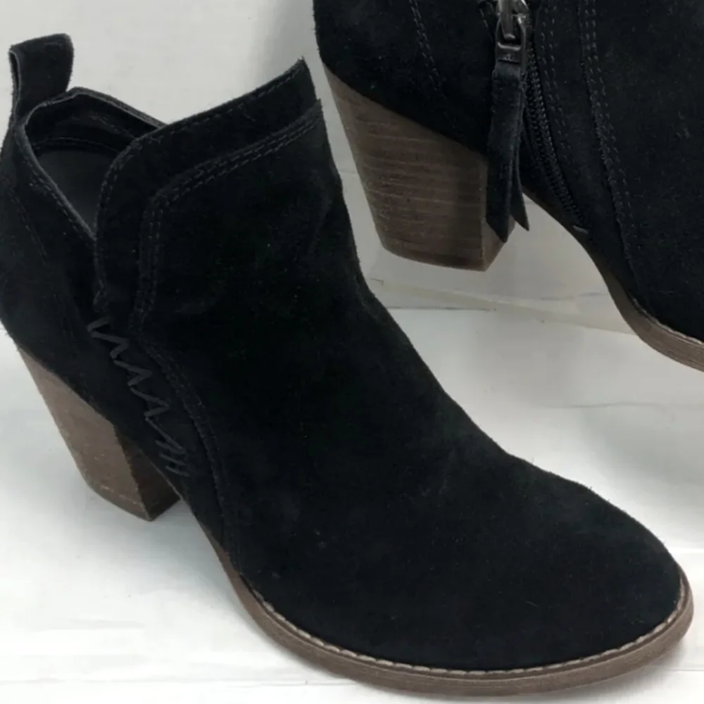Sam Edelman Western booties 10 Mathia side zip & side stitching